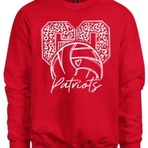 Adult Go Patriots Volleyball Crew Sweatshirt