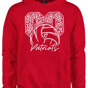 Adult Go Patriots Volleyball Hooded Sweatshirt