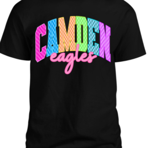 Youth Short Sleeve Black Checkered Camden Eagles